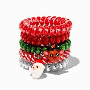 Christmas Assorted Coil Bracelets - 5 Pack,