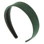 Wide Suede Headband - Hunter Green,