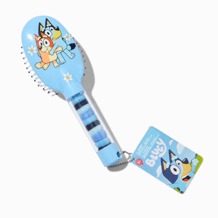 Bluey Paddle Hair Elastics &amp; Hair Brush,