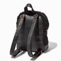 Black Sherpa &amp; Gold Chain Medium Backpack,