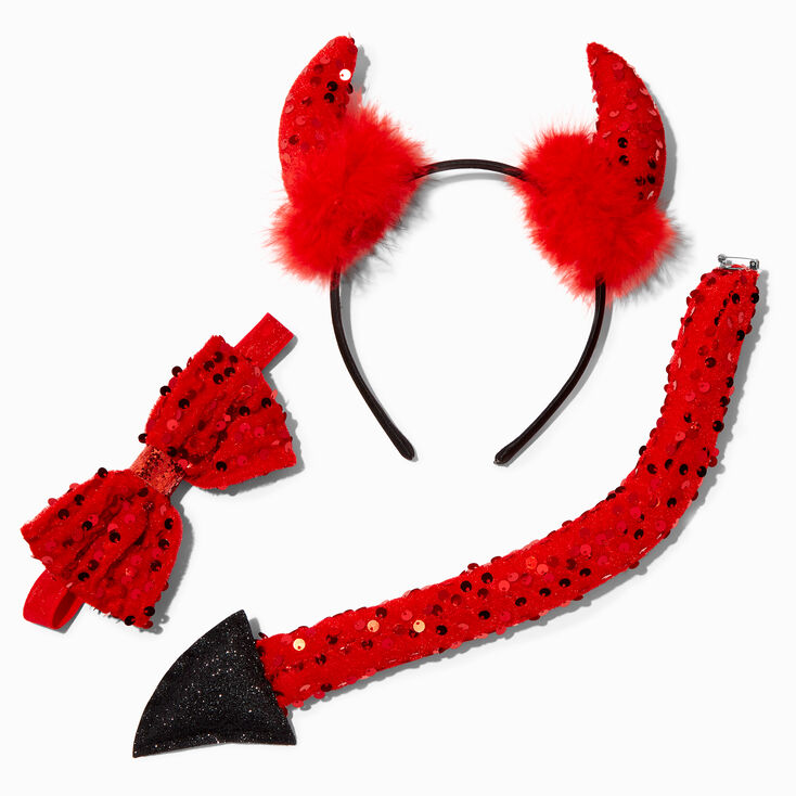 Sequin Red Devil Costume Accessories - 3 Pack,