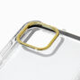 Black Trim Clear Phone Case - Fits iPhone&reg; 12/12 Pro,
