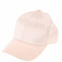 Casquette de baseball en satin rose tendre,