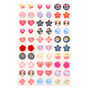 Claire&#39;s Club Girly Girl Stick On Earrings - 30 Pack,