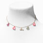 Claire&#39;s Club Pink Dangle Hearts Gold Jewelry Set - 3 Pack,