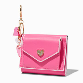 Heart Emblem Bright Pink Trifold Wallet,
