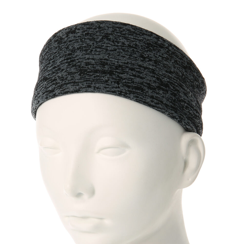 Bandeau en jersey noir et gris,