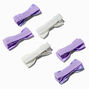 Claire&#39;s Club Purple Gingham Hair Bow Clips - 6 Pack,