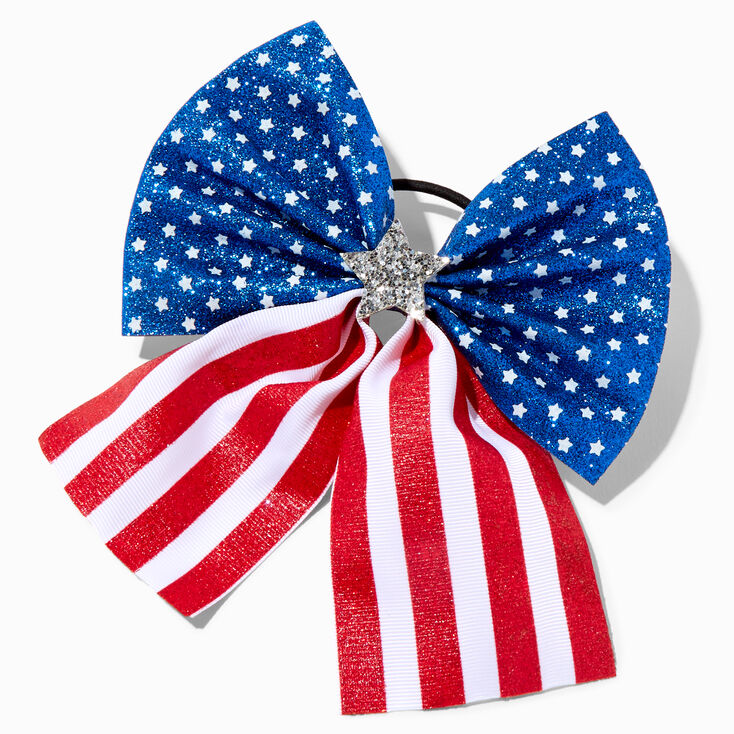 Stars &amp; Stripes Giant Bow Hair Tie,