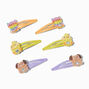 Barrettes clic clac strass petits animaux &agrave; paillettes pastel Claire&#39;s&nbsp;Club - Lot de 6,