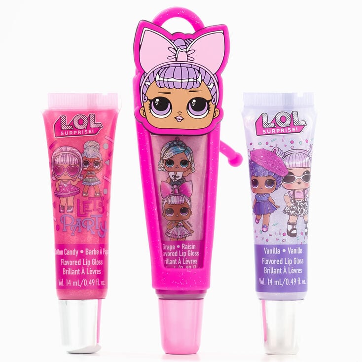 L.O.L. Surprise!&trade; Lip Gloss Set with Holder &ndash; 3 Pack,