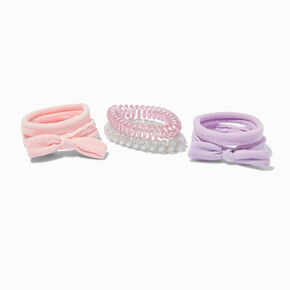 Pastel Mixed Hair Tie Set - 6 Pack,