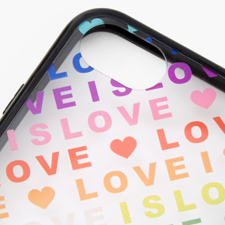 Rainbow Love Clear Phone Case - Fits iPhone 6/7/8/SE