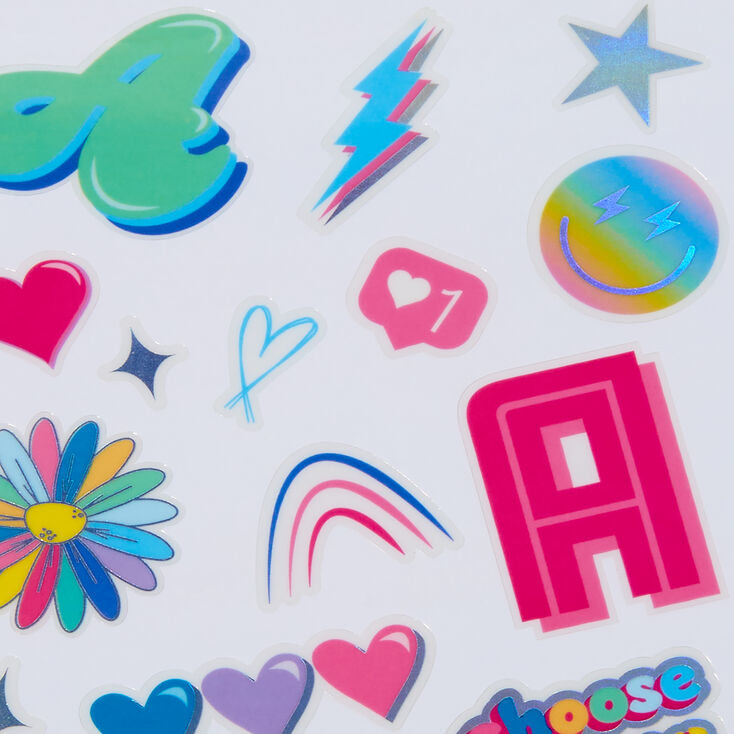 DIY &#39;A&#39; Initial Stickers,