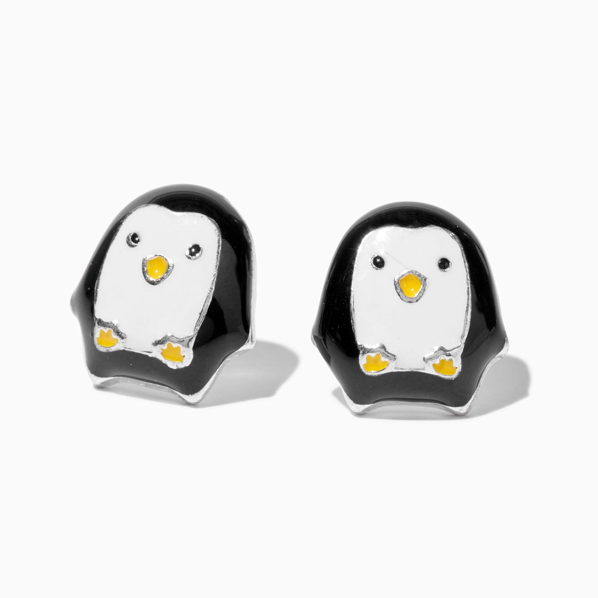 Penguin Stud Earrings Claire s US