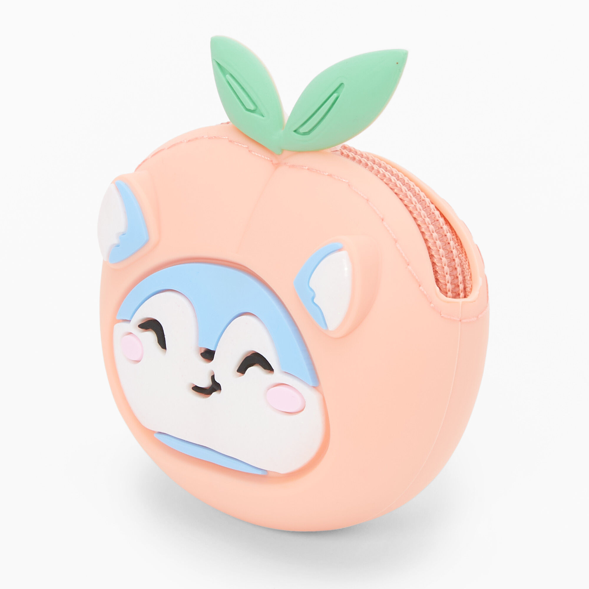 Claire's Porte-monnaie en silicone hamster pêche
