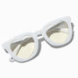 Claire&#39;s Club White Heart Clear Lens Frames,