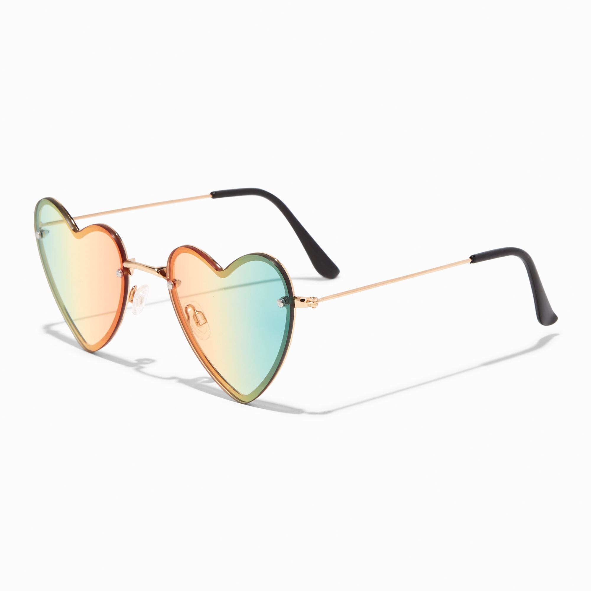Claire's heart sunglasses hot sale