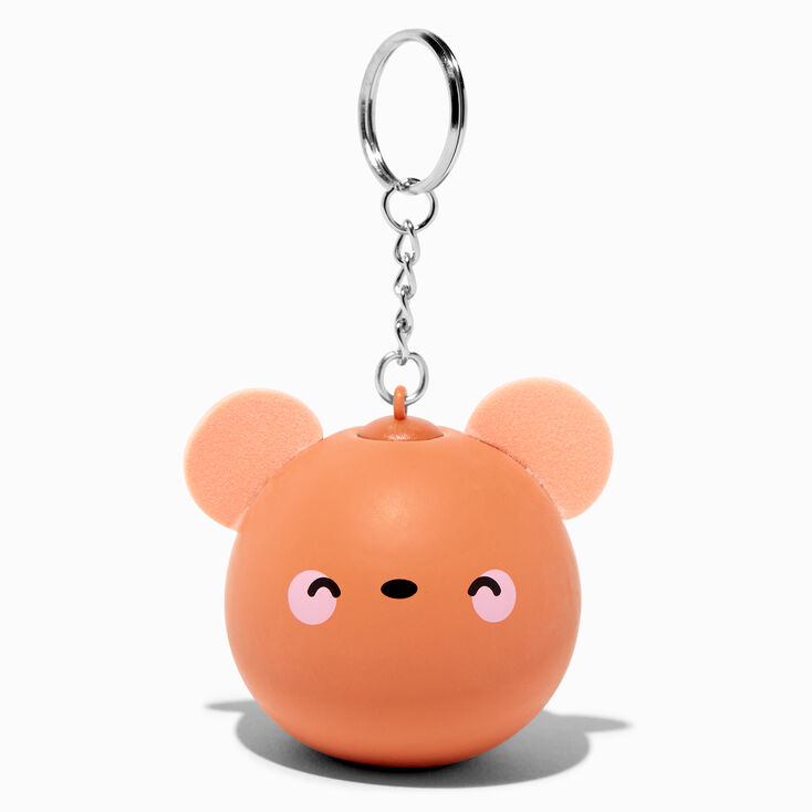 Brown Bear Stress Ball Keychain,