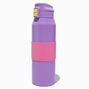 Pink &amp; Purple Colourblock Stainless Steel Water Bottle,