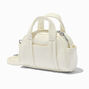 White Puffy Crossbody Bag,