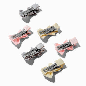 Claire&#39;s Club Gem Mini Hair Bow Clips - 6 Pack,