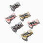 Claire&#39;s Club Gem Mini Hair Bow Clips - 6 Pack,