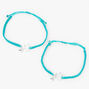 Anchor Turquoise Braided Adjustable Friendship Bracelets - 2 Pack,