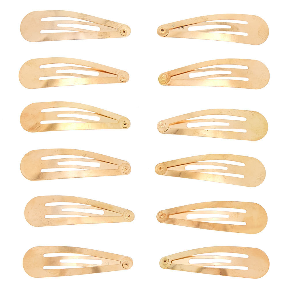 Gold snap hair clips cheap