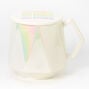 Iridescent Stay Positive Ceramic Mug With Lid,