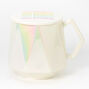Iridescent Stay Positive Ceramic Mug With Lid,