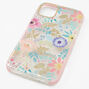 Pink Floral Clear Protective Phone Case - Fits iPhone&reg; 11,