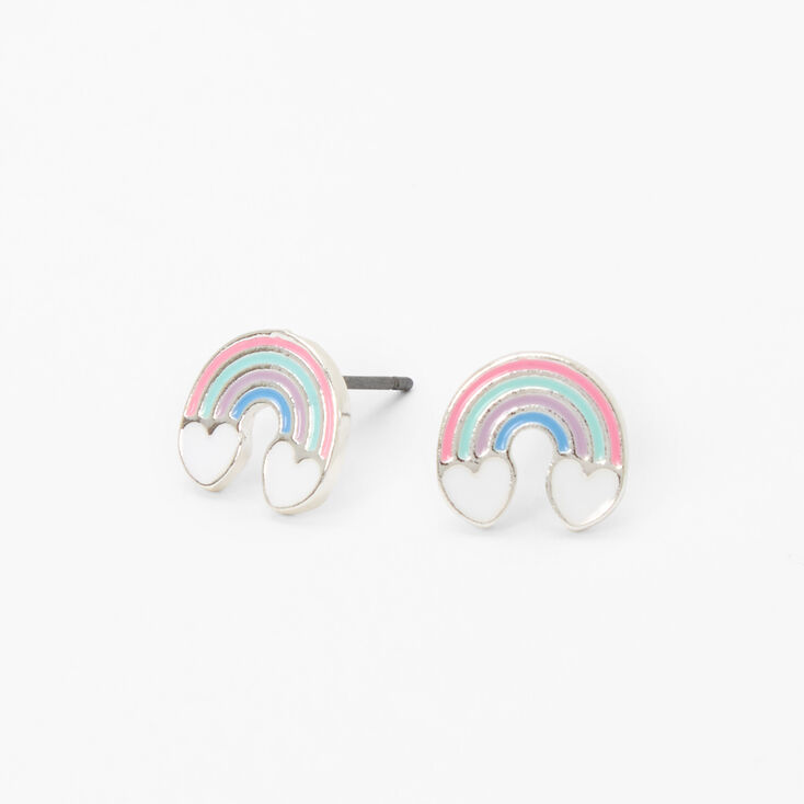 Pastel Rainbow Stud Earrings,