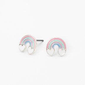 Pastel Rainbow Stud Earrings,