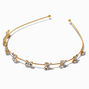 Gold Rhinestone Bow Headband,