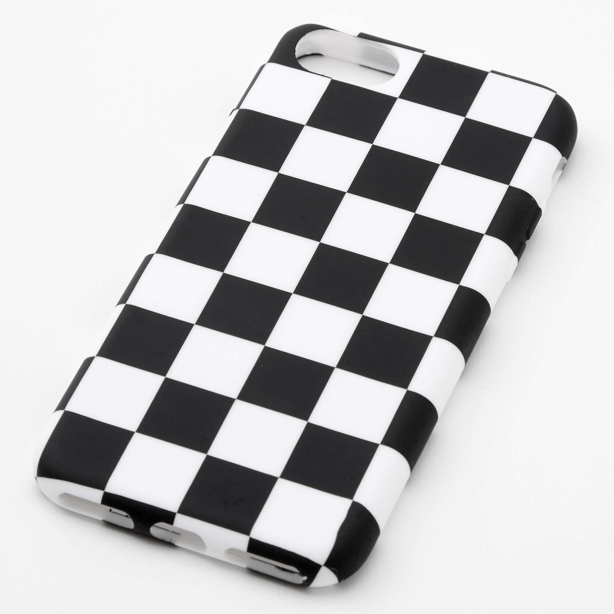 Black & White Checkered Phone Case - Fits iPhone 6/7/8/SE,
