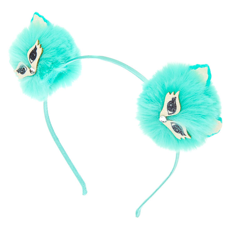 Trixie The Fox Pom Pom Ears Headband Mint Claire S Us