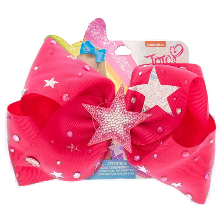 Claire's Gros nœud pour cheveux avec étoile signé JoJo Siwa™ - Rose