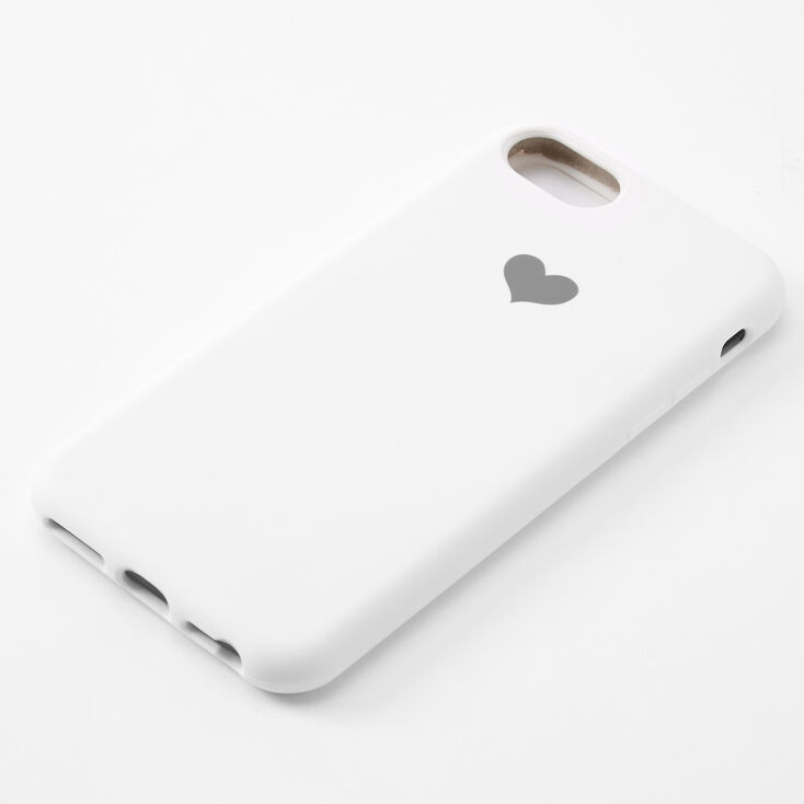 White Heart Phone Case - Fits iPhone&reg; 6/7/8/SE,