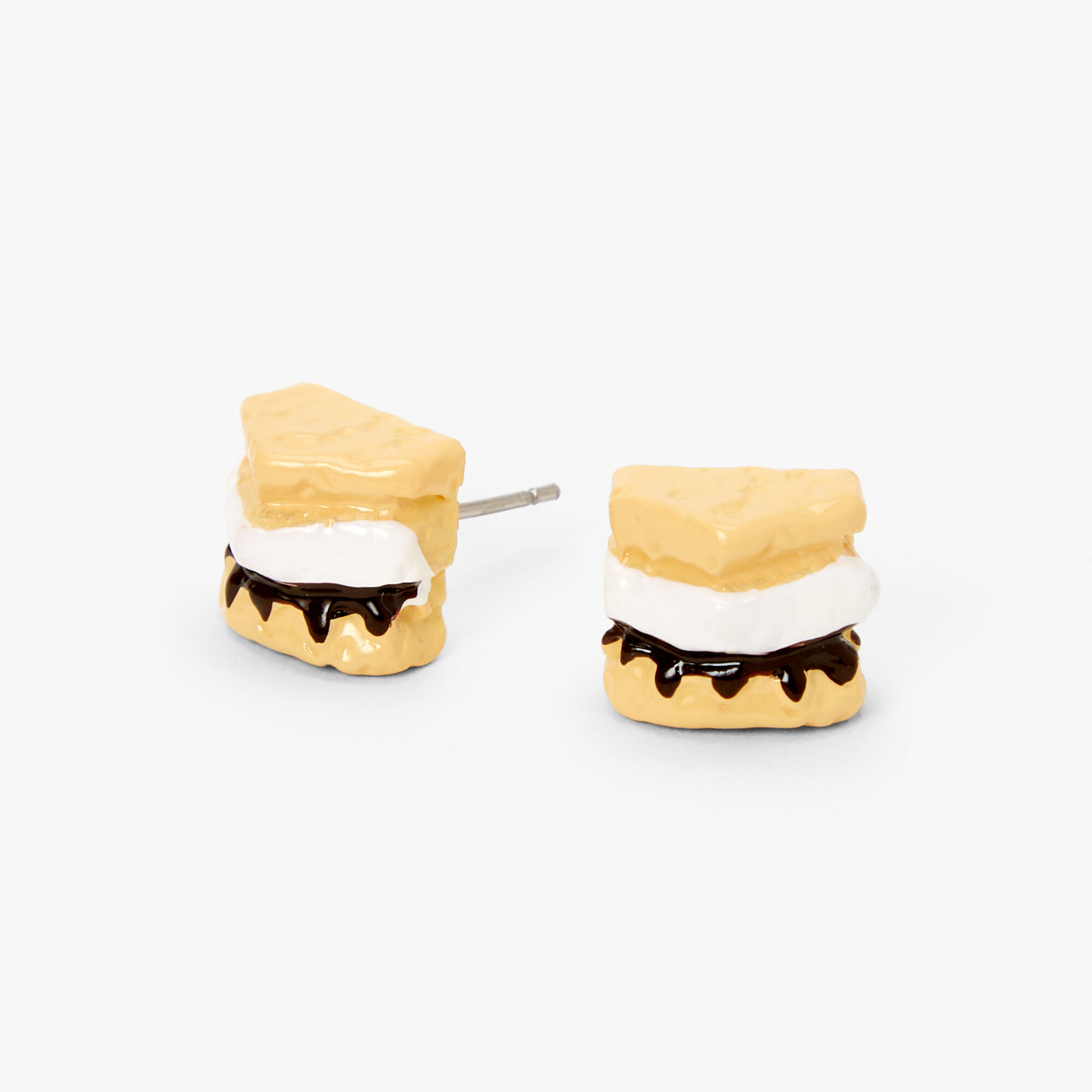 Smores Stud Earrings - Yellow,