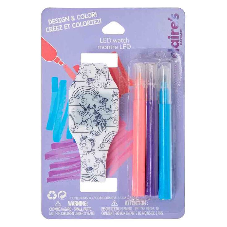 Montre LED licorne design &amp; couleur,