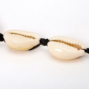 Cowrie Shell Adjustable Bracelet - Black,