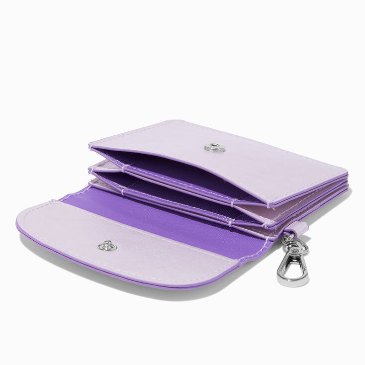 Iridescent Daisy Purple Card Case,