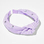 Claire&#39;s Club Purple Pleated Gem Headband,