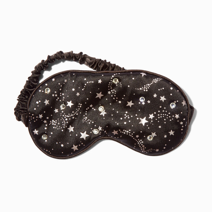 Black Star Bling Satin Sleeping Mask,