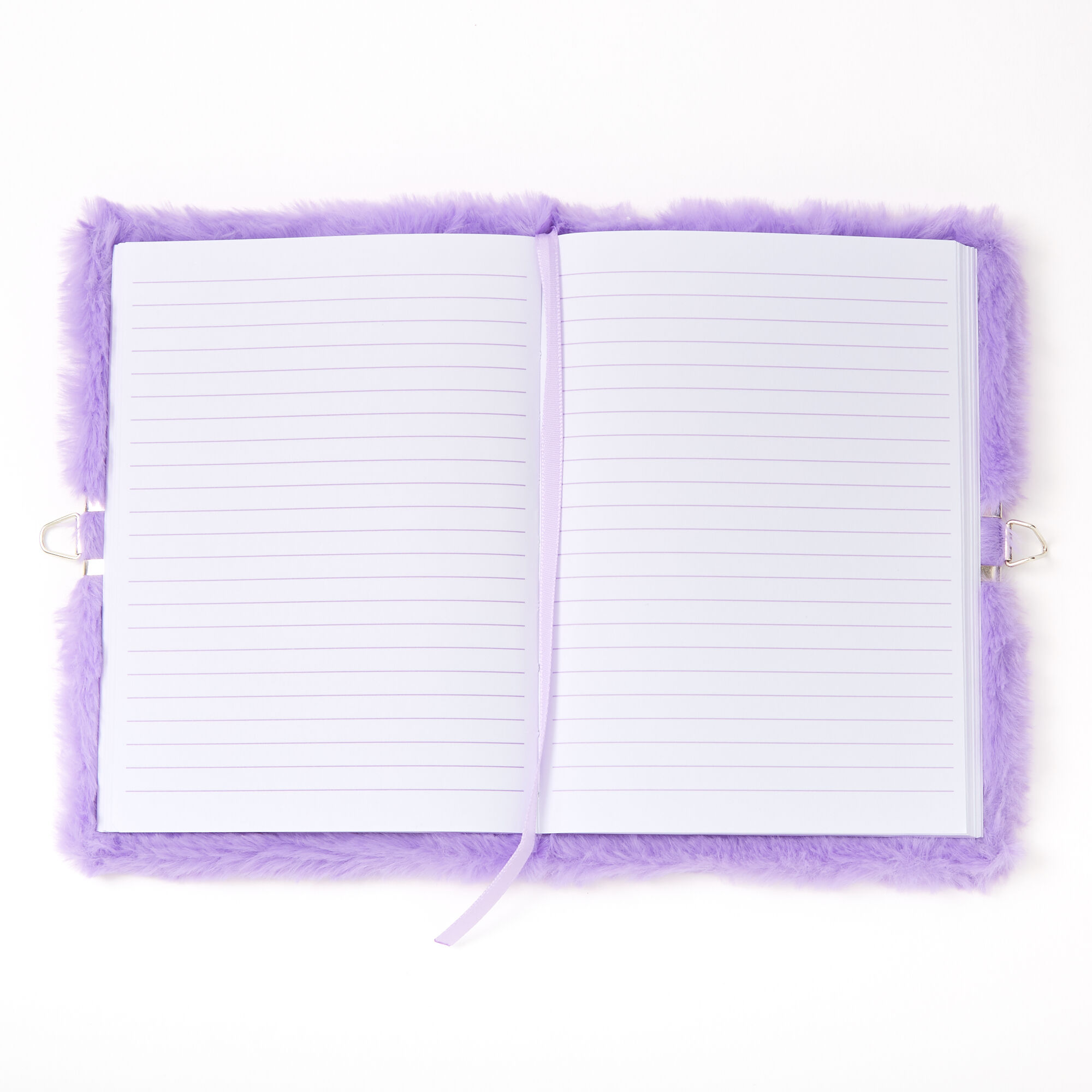 Miss Glitter the Unicorn Plush Lock Diary - Purple,