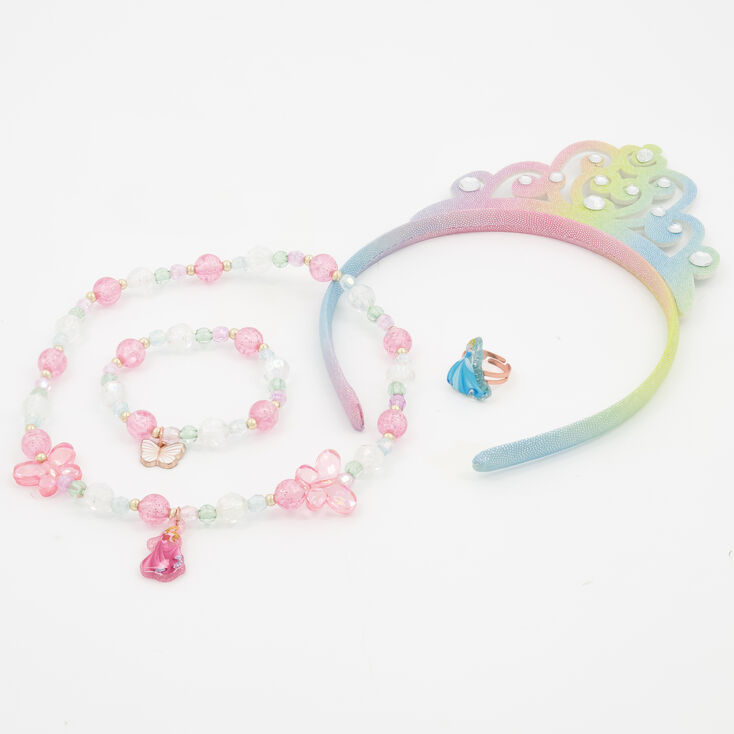 Parure de bijoux et serre-t&ecirc;te Disney Princess - Lot de 4,