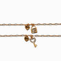 Best Friends Gold-tone Lock &amp; Key Bracelets - 2 Pack,