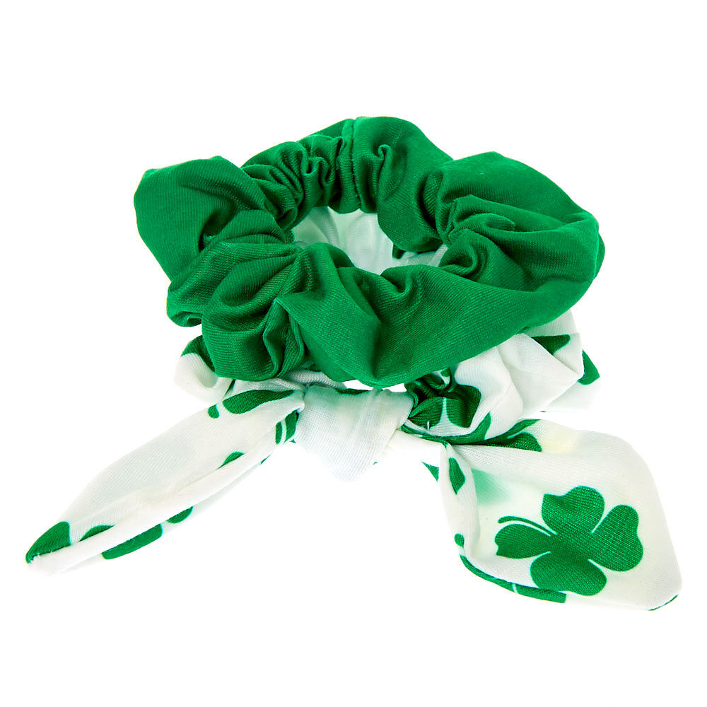 Small Shamrock Hair Scrunchies - 2 Pack,