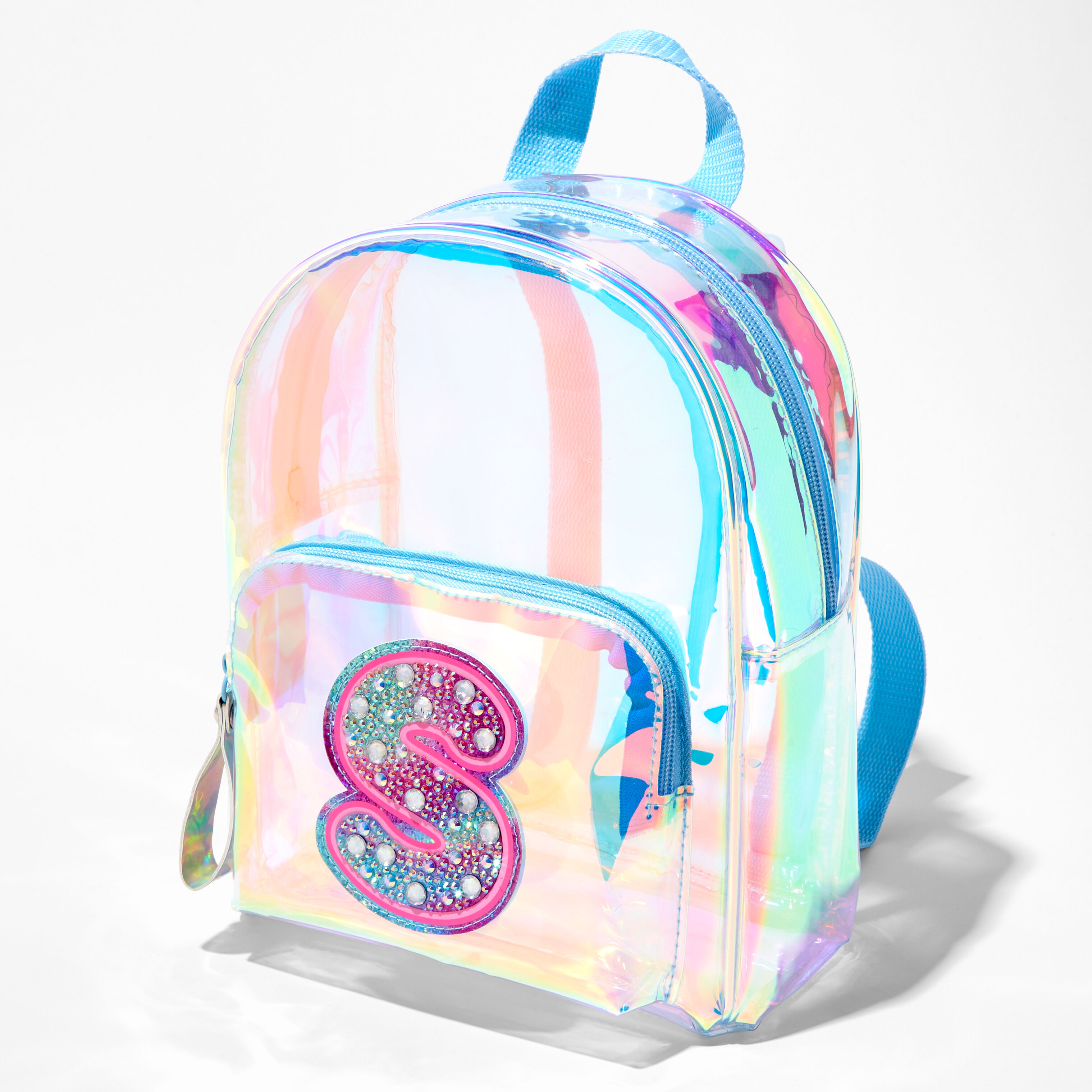 Glitter backpack with initial 2025
